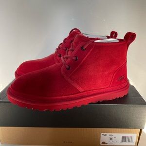 UGG Men's size US 8 EU 41 Neumel Suede Chukka Boots Samba Red 3236 Excellent